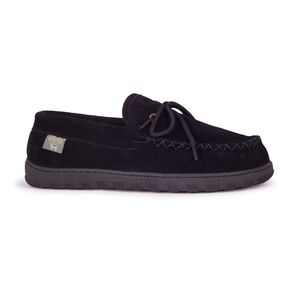 NEW!! Men’s Cloud 9 Sheepskin Moccasin Black Suede Loafers Size 15M